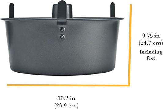 10.2" Removable Bottom Angel Food Cake Pan – Tube Pan with Cooling Legs, Nonstick Chiffon Cake Mold for Baking