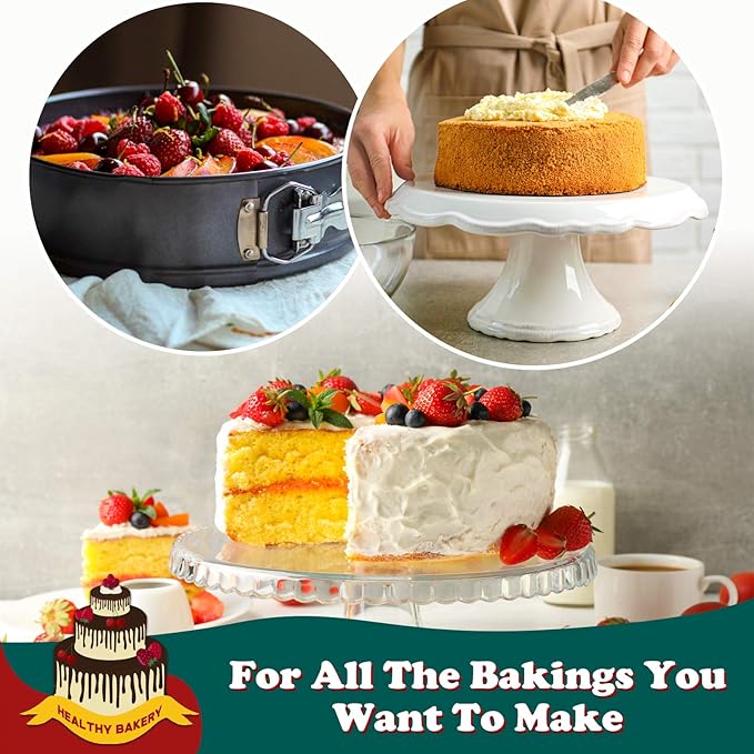 6 Inch Non-stick Springform Pan with Removable Bottom - Leakproof Cheesecake Pan, Compatible with 3 Qt Instant Pot