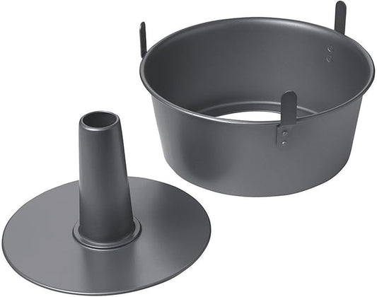 10.2" Removable Bottom Angel Food Cake Pan – Tube Pan with Cooling Legs, Nonstick Chiffon Cake Mold for Baking
