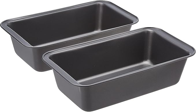 2-Pack Nonstick Loaf Pans – Heavy-Duty Carbon Steel Bread Baking Molds, 10.6" x 6" x 2.64", Oven Safe to 428°F